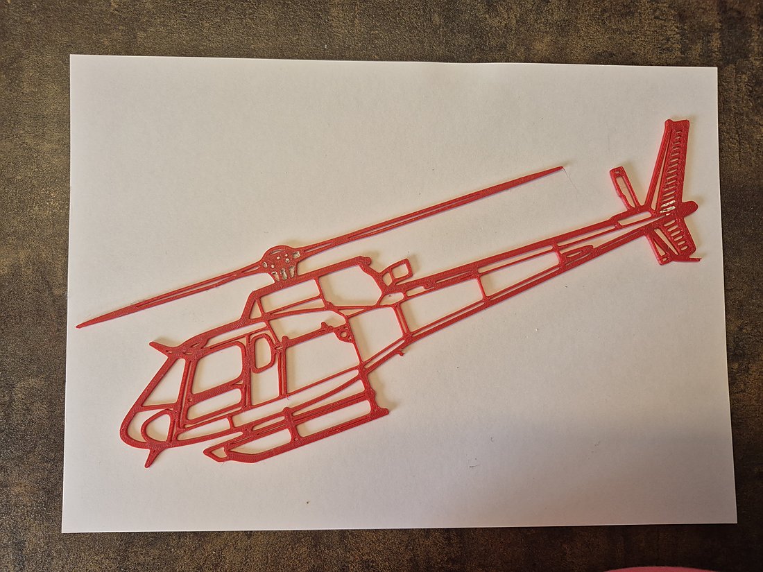 Airbus H125 Écureuil, hélicoptère imprimé en 3D, décoration murale HélicoSimu