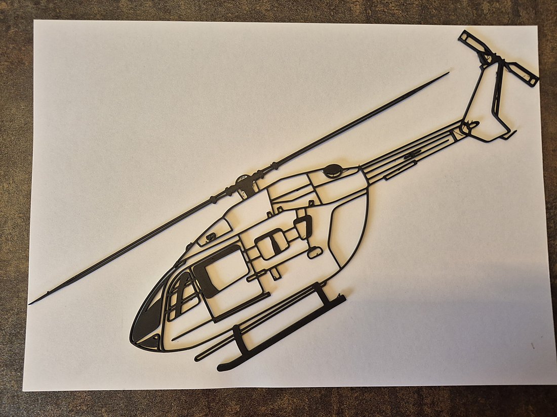Airbus H145, hélicoptère imprimé en 3D, décoration murale HélicoSimu