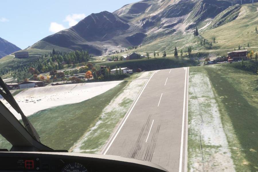 Courchevel vu depuis le simulateur d’hélicoptère HélicoSimu